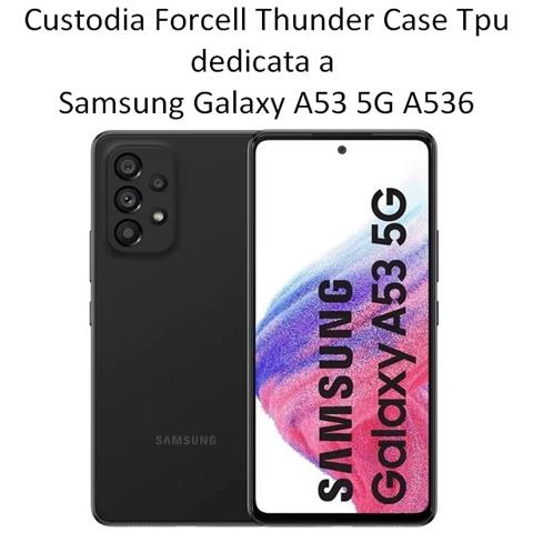 Thunder Custodia Tpu Silicone Cover Case Per Samsung Galaxy A53 5g A536 Black - Foto 2