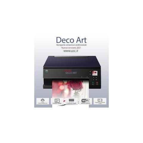 Stampante Alimentare Professionale Deco Art - Versione 2021 - Nera - Scanner - A4 - Vassoio Posteriore - Con 5 Cartucce In Omaggio - Foto 1