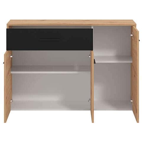 Caddie - Comò Tre Ante Un Cassetto Moderno Minimal In Legno - Foto 4