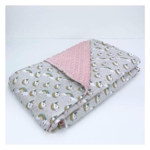 Coperta Lettino Baby Idea Plur Unicorno Rosa - Foto 1