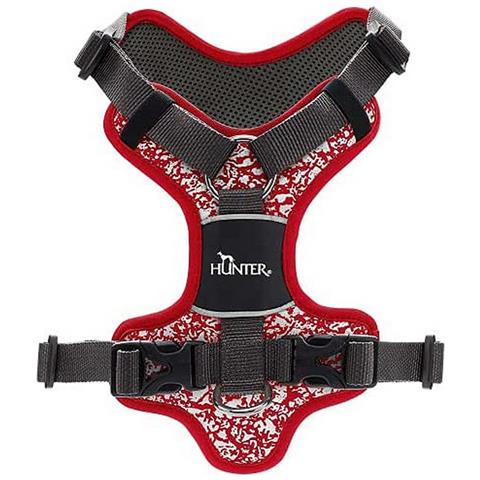 Imbracatura Per Cani Divo Rosso Grigio Riflettente Taglia L (72-100 Cm) - Foto 2