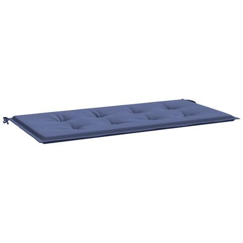 Cuscino Panca Da Giardino Blu Marino 100x50x3 Cm Tessuto Oxford - Foto 2