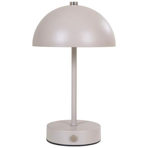 Lampada Da Tavolo Holt - Beige - Metallo - 15x15x25 Cm - Foto 1
