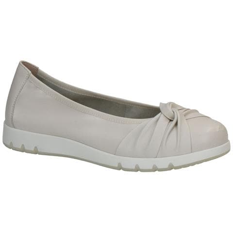 Offwhite Soft Casual Closed Ballerinas Ballerine Pelle Scarpe Donna Bianco Eu 37, 9-22163-42-144 - Foto 1