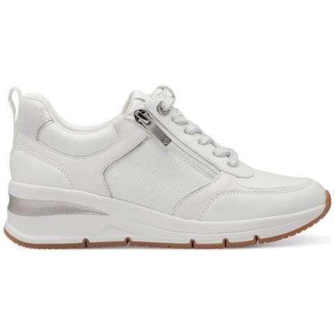 Leisure Trainers White Silver Sneakers Sintetico E Tessile Scarpe Donna Bianco Eu 40, 1-23721-42 171 - Foto 2