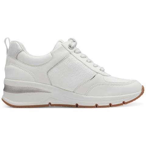 Leisure Trainers White Silver Sneakers Sintetico E Tessile Scarpe Donna Bianco Eu 40, 1-23721-42 171 - Foto 3