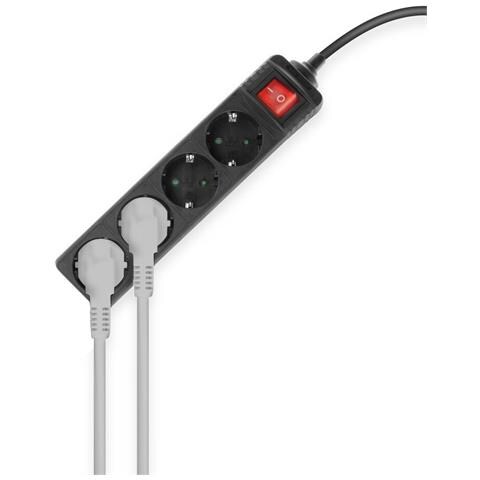 AC2440 prolunghe e multiple 2 m 4 presa (e) AC Interno Nero - Foto 4