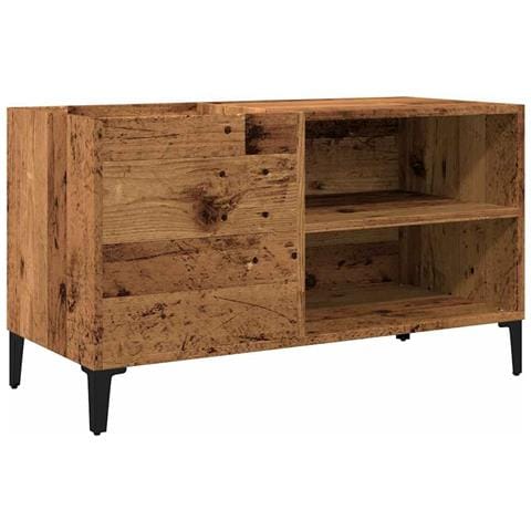 Mobile Porta Dischi Legno Antico 84,5x38x48cm Legno Multistrato - Foto 2