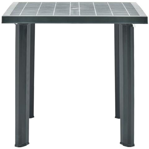 Tavolo Da Giardino Verde 80x75x72 Cm In Plastica - Foto 1