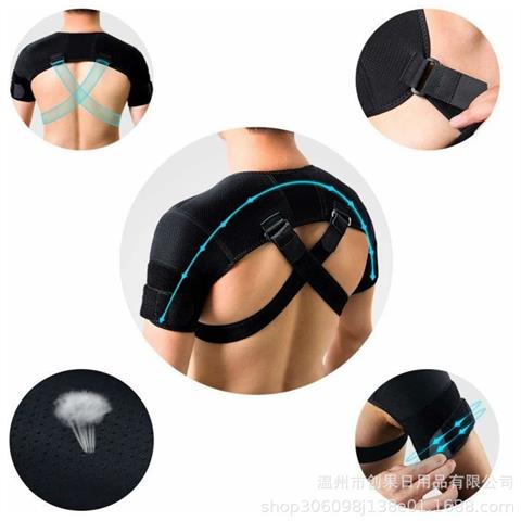 Fascia Di Supporto Regolabile A Doppia Spalla Per Sport Taglia Xxl /xxxl - Foto 1