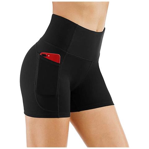 Pantaloncini A Compressione - Perfetti Per Yoga E Fitness Black S - Foto 1