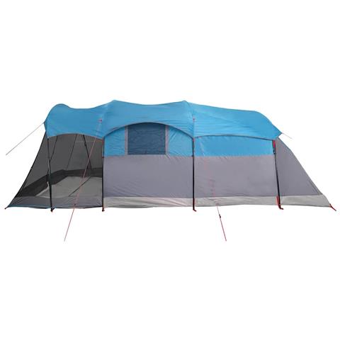 Tenda Familiare a Tunnel per 8 Persone Blu Impermeabile - Foto 8