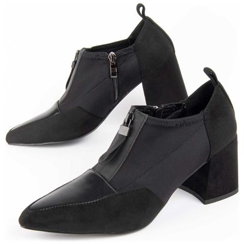 Scarpa Con Tacco Miriel2 Nera Nero Materiale Sintetico E Tessile - Foto 1