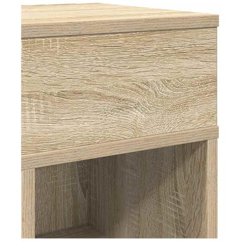 Comodini 2 pz con Cassetto Rovere Sonoma 25x31x66 cm - Foto 9