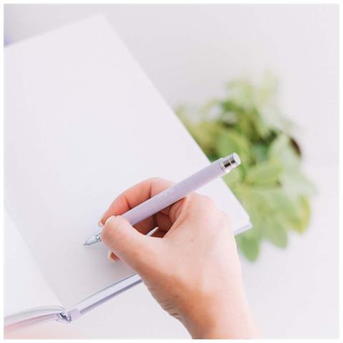 Set Taccuino A5 Con Penna Collezione Moments Copertina Rigida, Viola - Foto 5