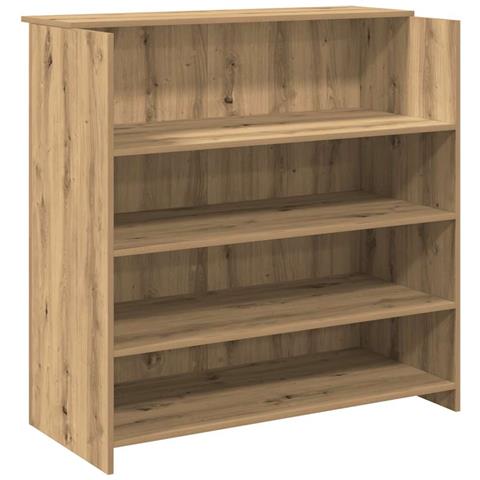 Banco Reception Rovere Artigianale 100x50x103,5cm in Truciolato - Foto 1