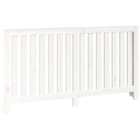 Copertura Termosifone Bianca 153x19x84 cm Legno Massello Pino - Foto 1
