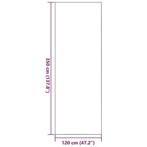 Tappetino Antracite e Nero 120 x 350 cm Polipropilene e vinile - Foto 5