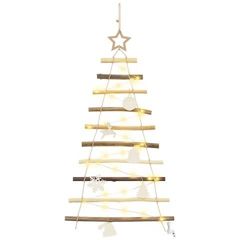 Albero di Natale Naturale 90 cm legno massiccio di frassino - Foto 1
