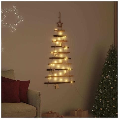 Albero di Natale Naturale 90 cm legno massiccio di frassino - Foto 2