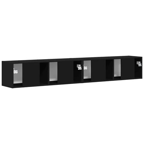 Mobile TV da parete 2 pcs Nero 60 x 31 x 29.5 cm - Foto 9