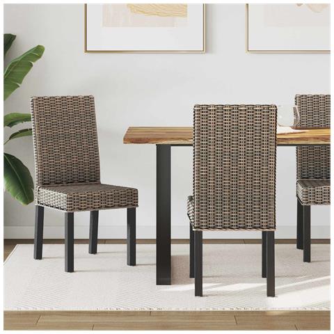 Sedia da pranzo 2 pcs Nero Lavato 45 x 54 x 93 cm - Foto 2