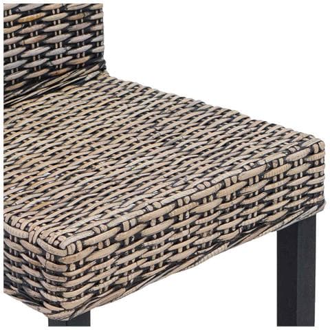 Sedia da pranzo 2 pcs Nero Lavato 45 x 54 x 93 cm - Foto 9