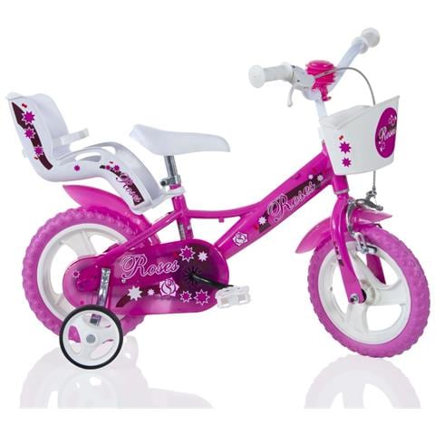 Sch Roses 12'' - Bicicletta Per Bambini (3-5 Anni), Ruote 12'', Telaio Acciaio, Con Accessori - Colore Rosa - Foto 1