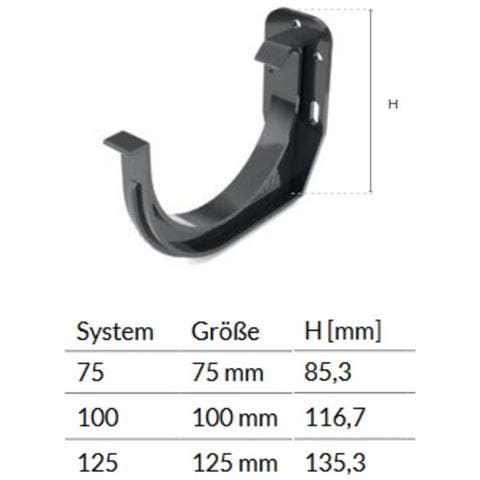 Staffe Per Grondaie Marroni Sistema 100 Supporti Robusti - Foto 2