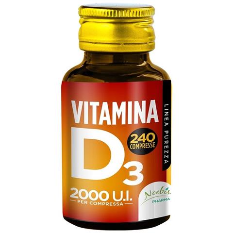 Vitamina D3 2000 UI 240 Compresse - Colecalciferolo 50 mcg - Ossa, Denti, Muscoli e Difese Immunitarie - Foto 1