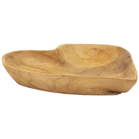 Vassoio Cuore 18-marrone-legno-27x29x4 Cm - Foto 1