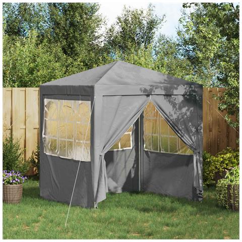 Tenda Party Grigio chiaro 200 x 200 x 240 cm PE e Acciaio - Foto 2