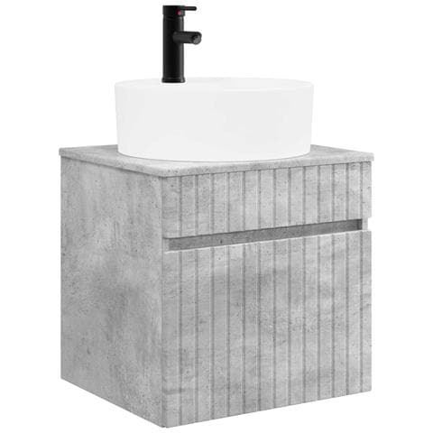 Mobile lavabo da parete Grigio Cemento 49 x 44,5 x 65 cm - Foto 1
