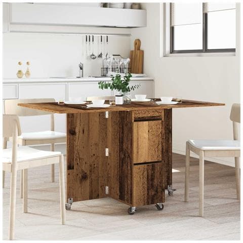 Tavolo da Pranzo 2 pcs 140 x 80 x 77 cm Legno ingegnerizzato - Foto 2