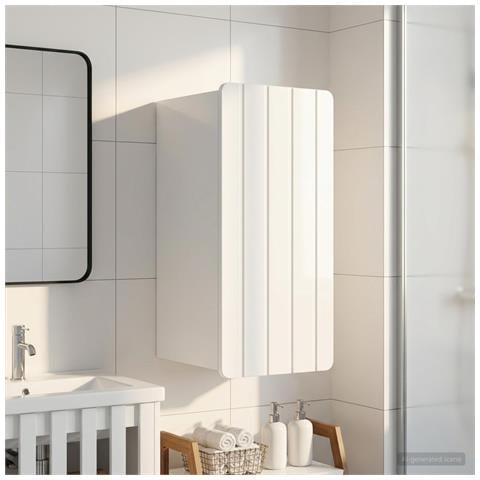 Armadio da bagno a muro ZWOLLE Bianco Lucido 30 x 31 x 63 cm - Foto 2