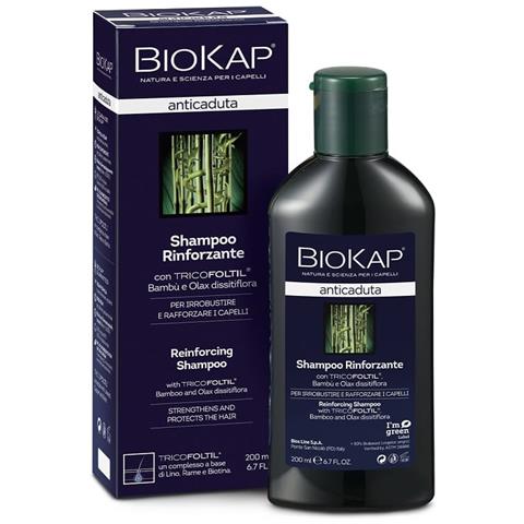 Biokap Shampoo Rinforzante Anticaduta con Tricobiotic Nuova Formula 200 ml - Foto 1