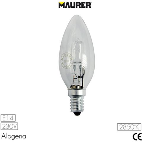 Lampadina alogena chiara luce calda 2850 K E 14 W 42 V 230 - Foto 2
