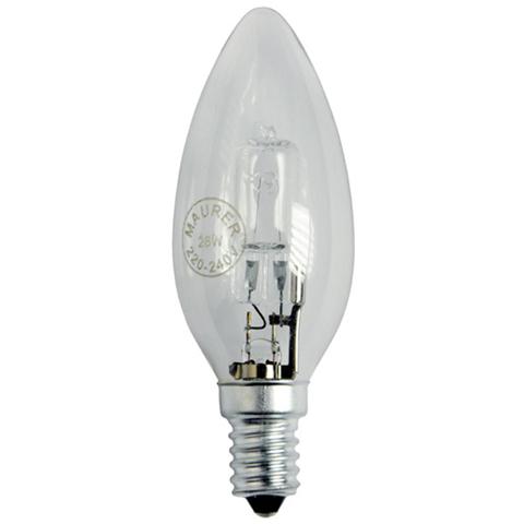 Lampadina alogena chiara luce calda 2850 K E 14 W 42 V 230 - Foto 1