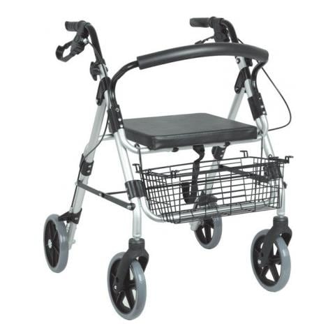 DEAMBULATORE CON SEDILE SILVER - pieghevole - Foto 2