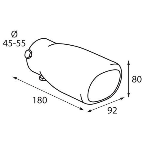 Terminale Rally Ts-10 Acciao Inox Diam. 45-55mm - Foto 2