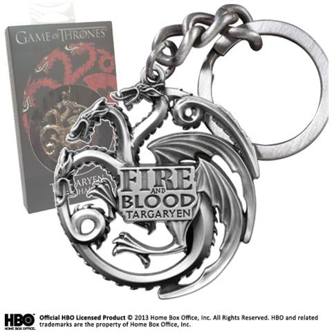 Game Of Thrones Targaryen Gunmetal Keych Portachiavi - Foto 1