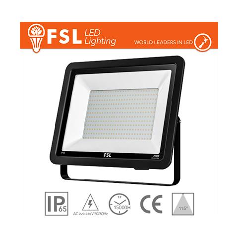 Proiettore Per Esterni Nero 200w - Ip65 115ã‚â° 6500k - Foto 1