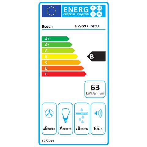 Cappa a Parete DWB97FM50 Aspirante 90 cm Colore Acciaio Inox - Foto 2