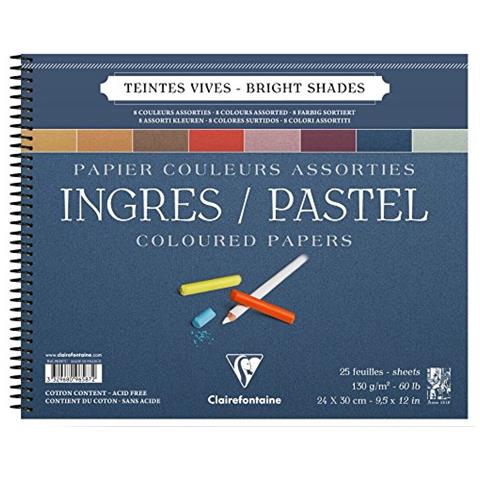 96587c Blocco Ingres-pastel, 24 X 30 Cm, 25 Fogli, Assortimento Colori Vivaci - Foto 1