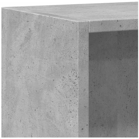 Libreria A 2 Ripiani Grigio Cemento 40x30x76,5 Cm Truciolato - Foto 2