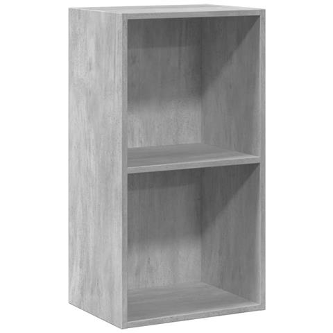 Libreria A 2 Ripiani Grigio Cemento 40x30x76,5 Cm Truciolato - Foto 1