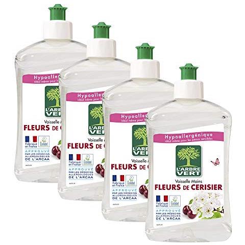 L'albero Verde Liquido Stoviglie Mani Fiorire Di Ciliegio 500 Ml - Set Di 4 - Foto 1
