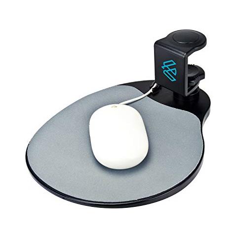 Piattaforma Per Mouse Sotto La Scrivania / Clip Su Tappetino Per Mouse Rotante A 360 Gradi Supporto Ergonomico Per Mouse Vassoio Per Mouse Da Ufficio Tappetino Per Mouse Estraibile Vassoio Per Mouse (nero) Adatto Per Scrivania Con Spessore Di 3,81 Cm - Foto 1