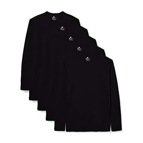 Maniche Lunghe Lower Uomo Est Le133 5-pack Nero Piccolo - Foto 1