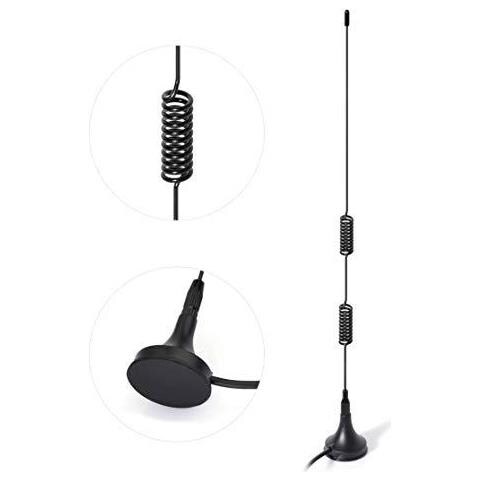 Dongle Sintonizzatore Della Ricevente Del Bastone Dual Band 978mhz 1090mhz 7dbi Magnetic Base Sma Maschio Mcx Antenna Per Laviazione A Due Bande 978mhz 1090mhz Ads-b Ricevitore Rtl Sdr Software Defined Radio Usb - Foto 2